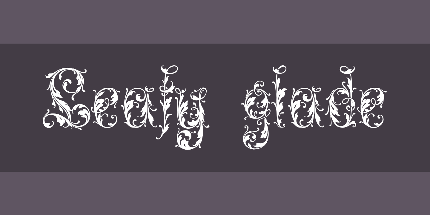 Leafy glade Font